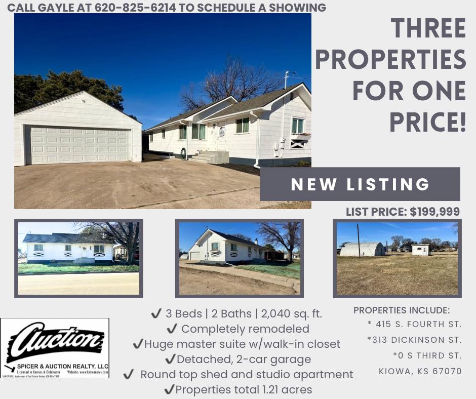 Spicer Auction & Real Estate Kiowa