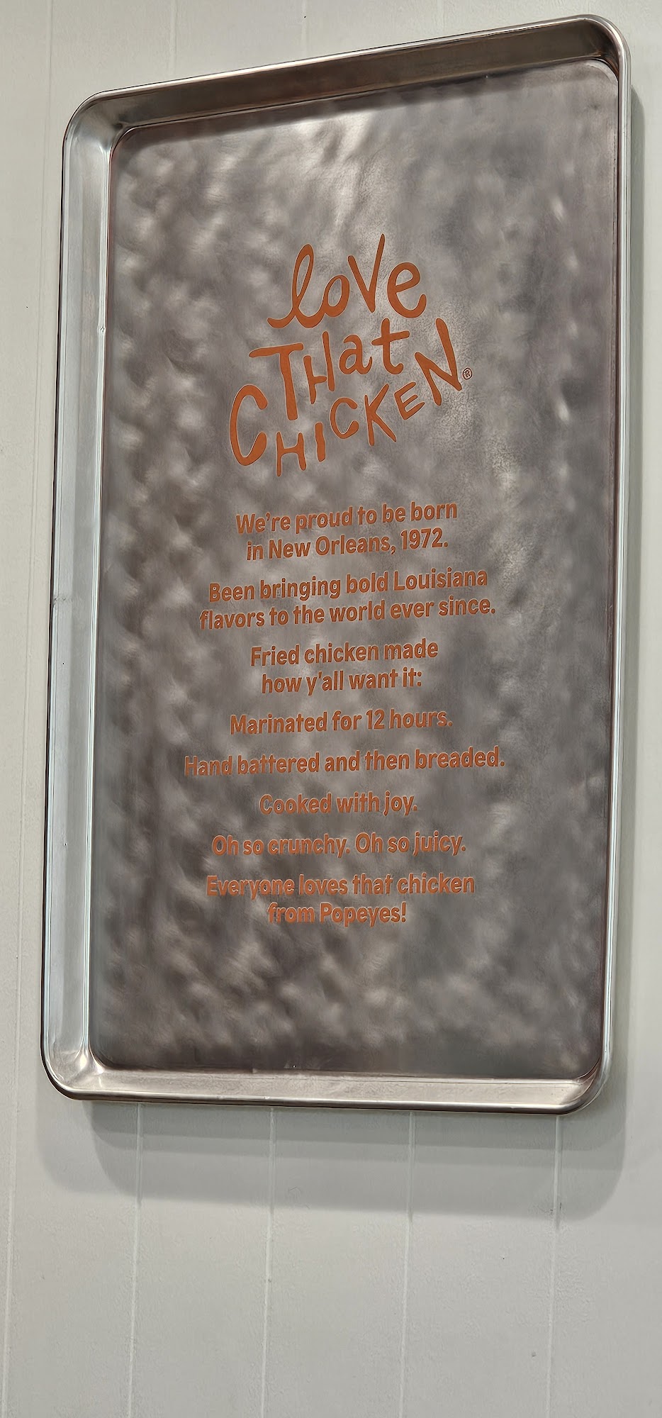 Popeyes Louisiana Kitchen Menu