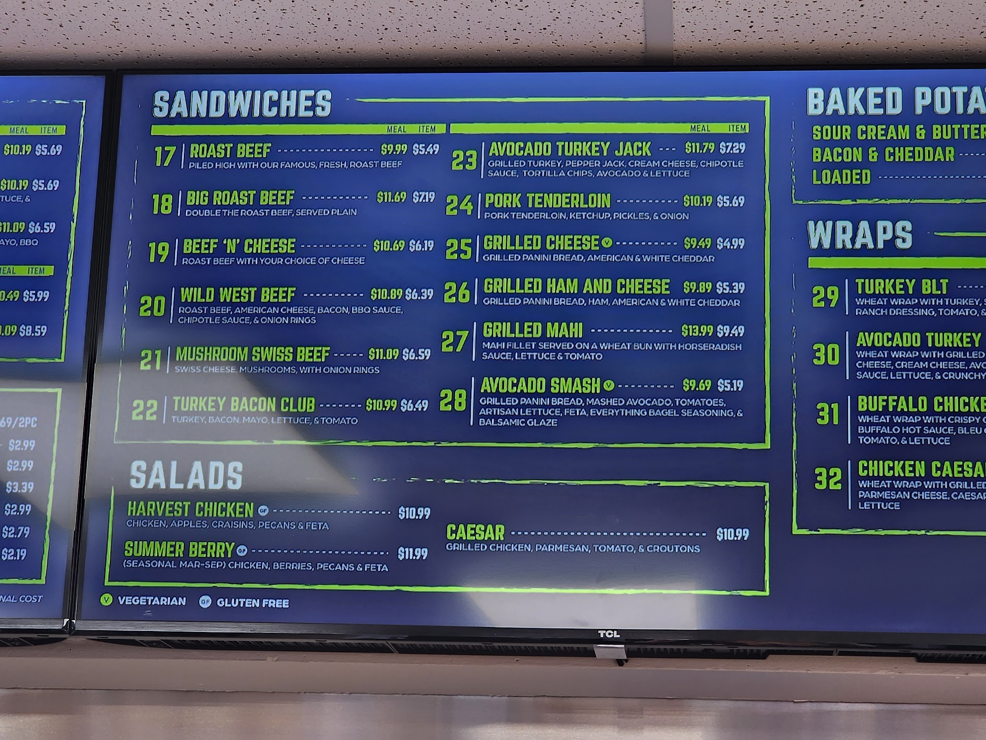 Beef-A-Roo Menu
