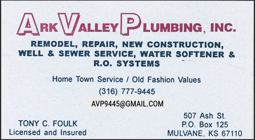 Ark Valley Plumbing Inc