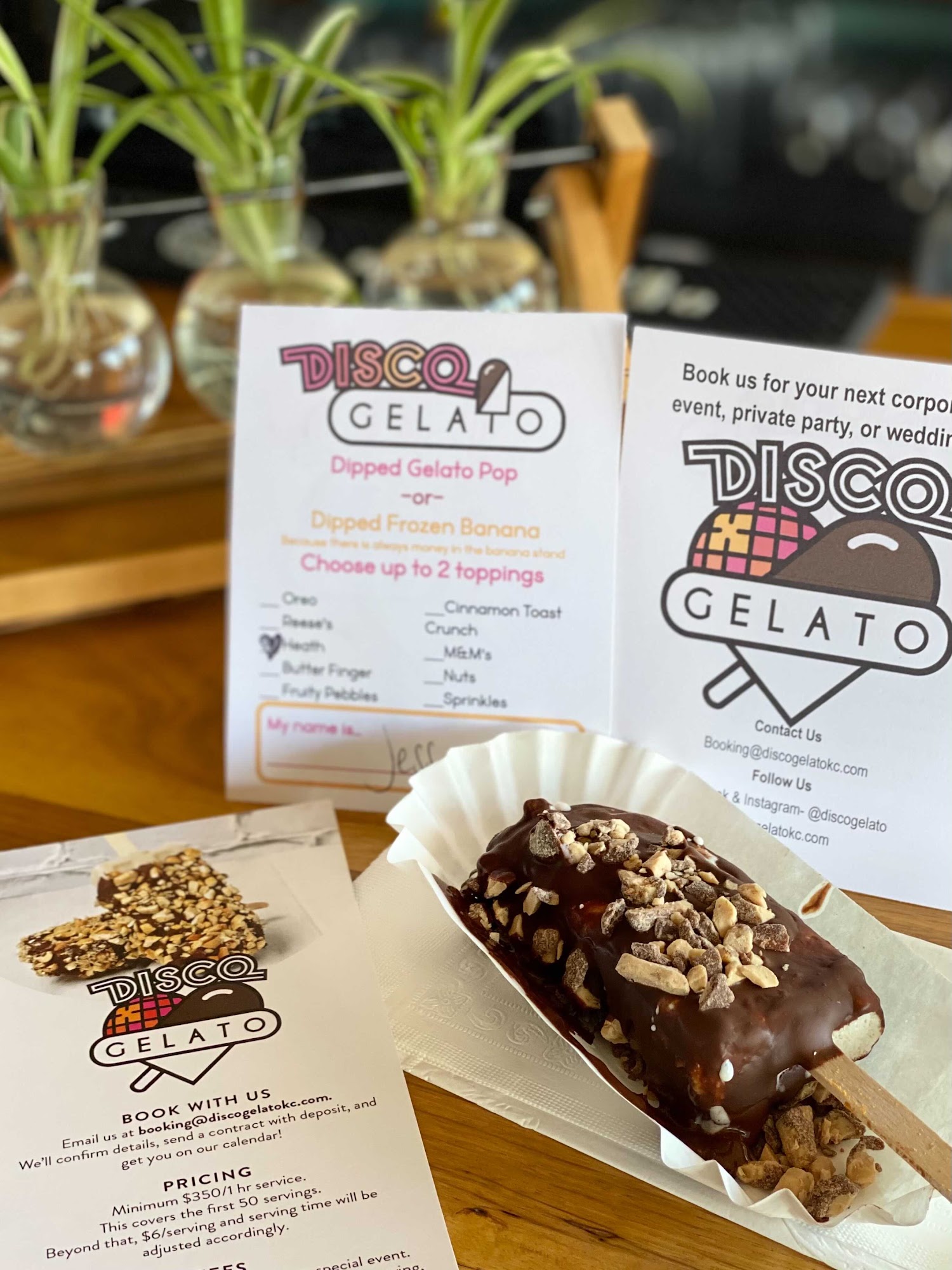 Disco Gelato KC Menu