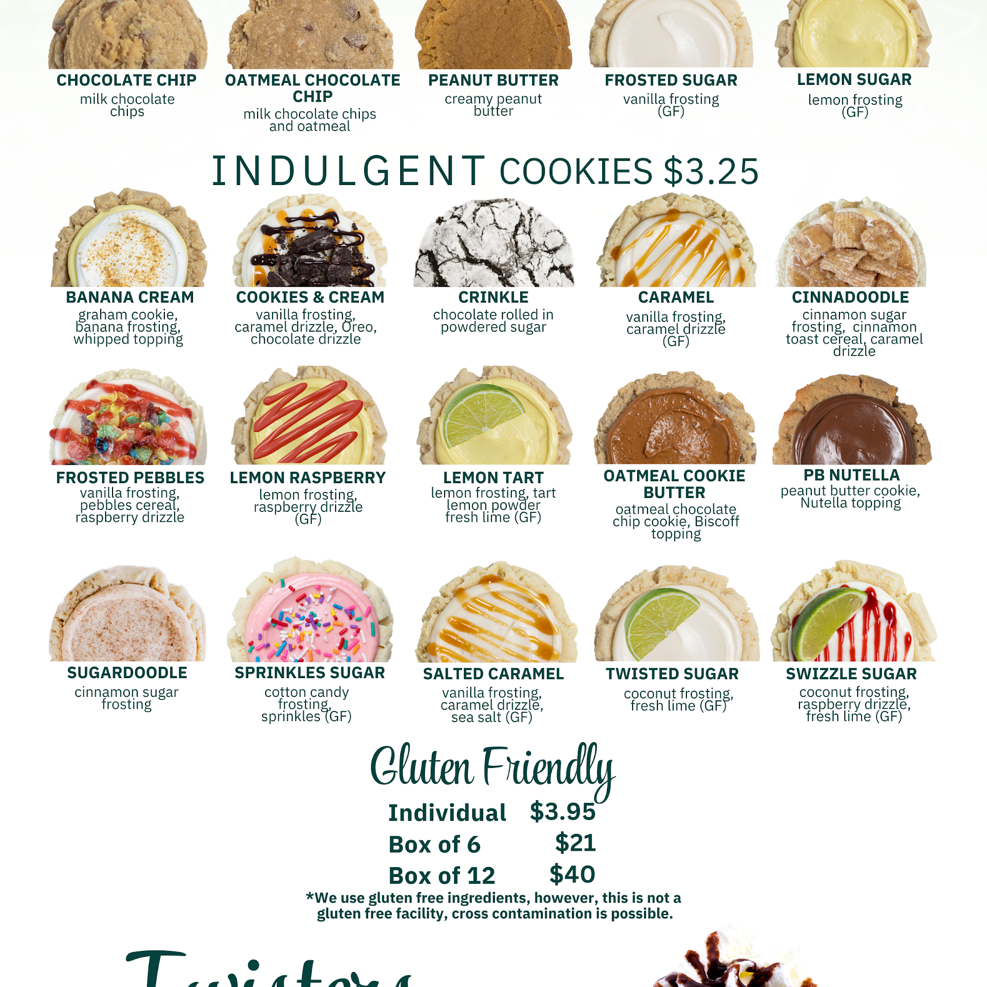 Twisted Sugar Menu