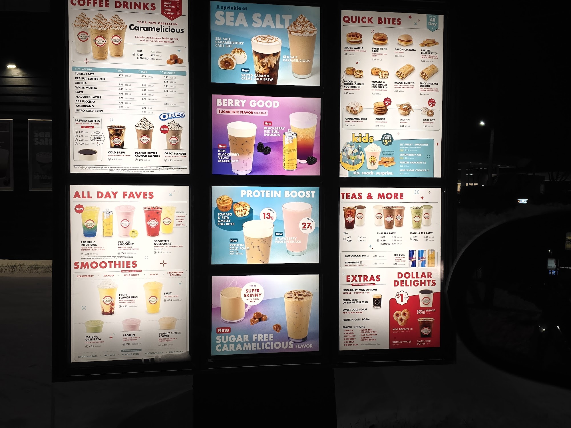 Scooter's Coffee Menu