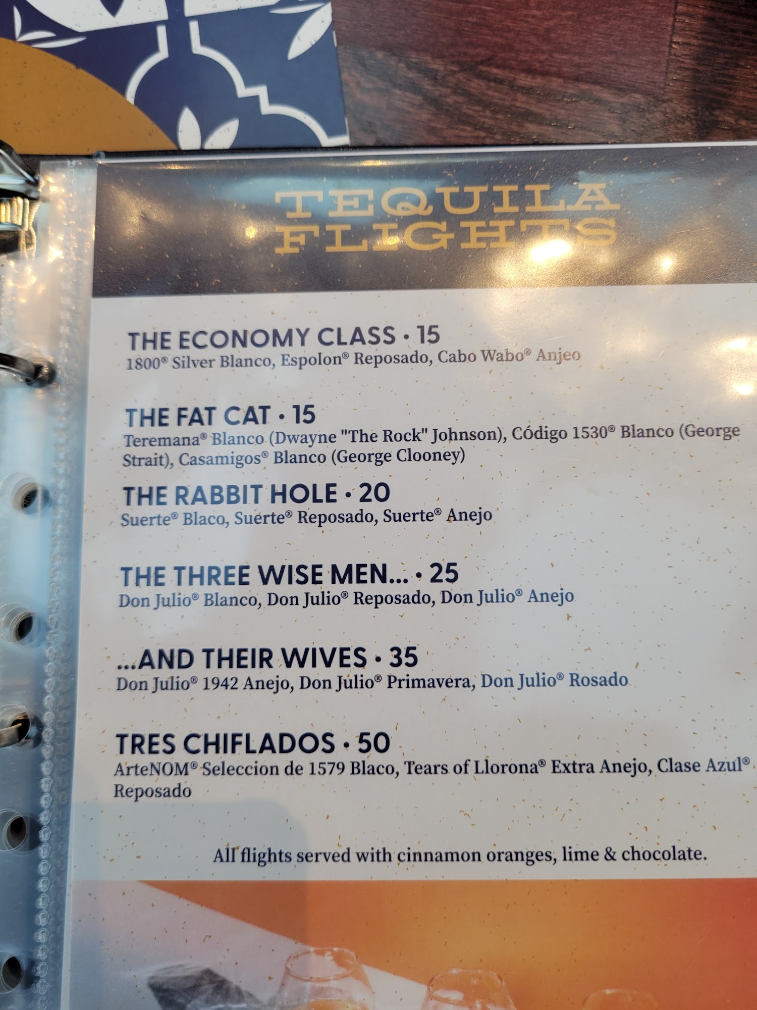 Ta Co. Menu