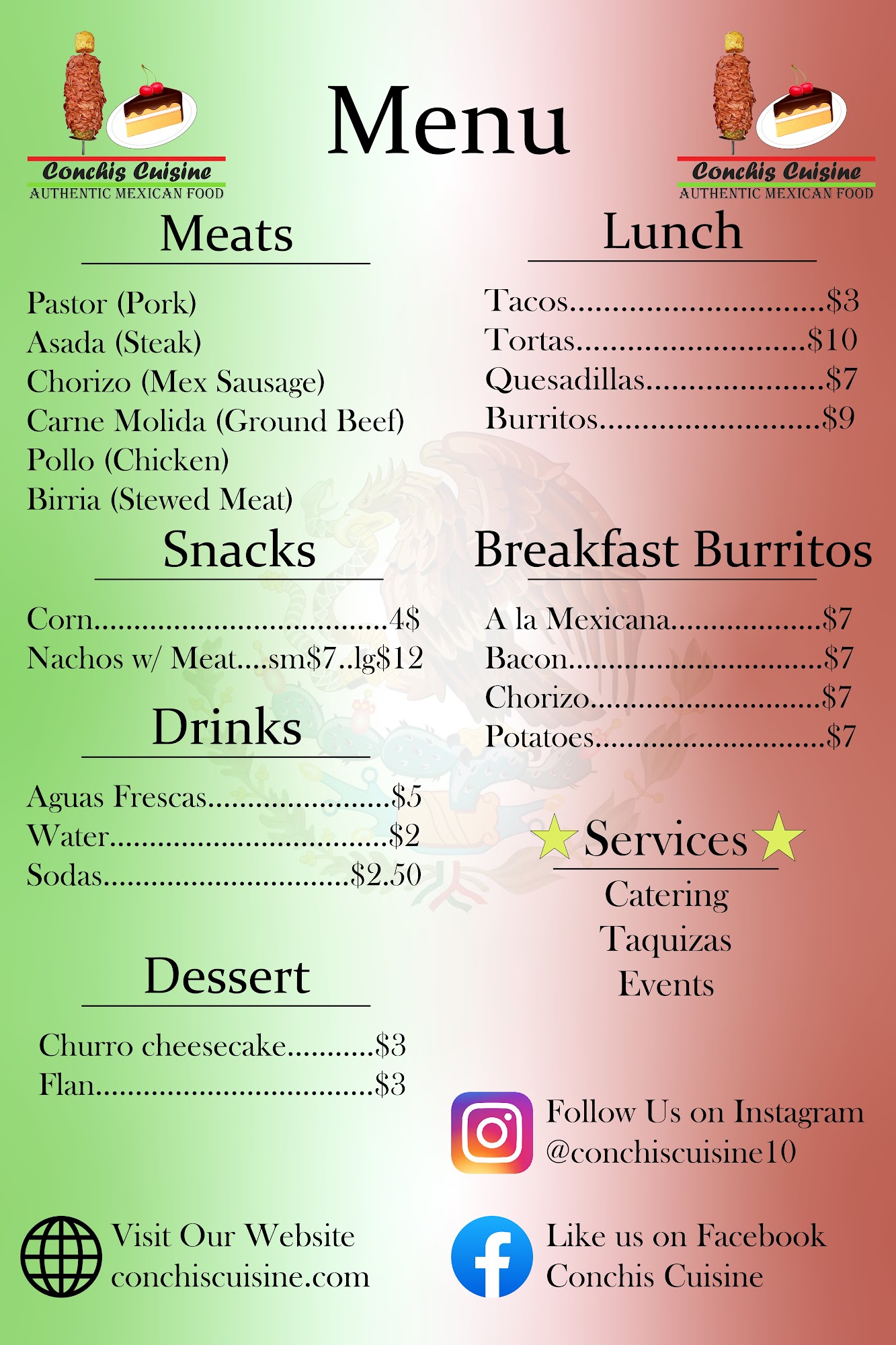 Conchis Cuisine 1321 SW 21st St, Topeka