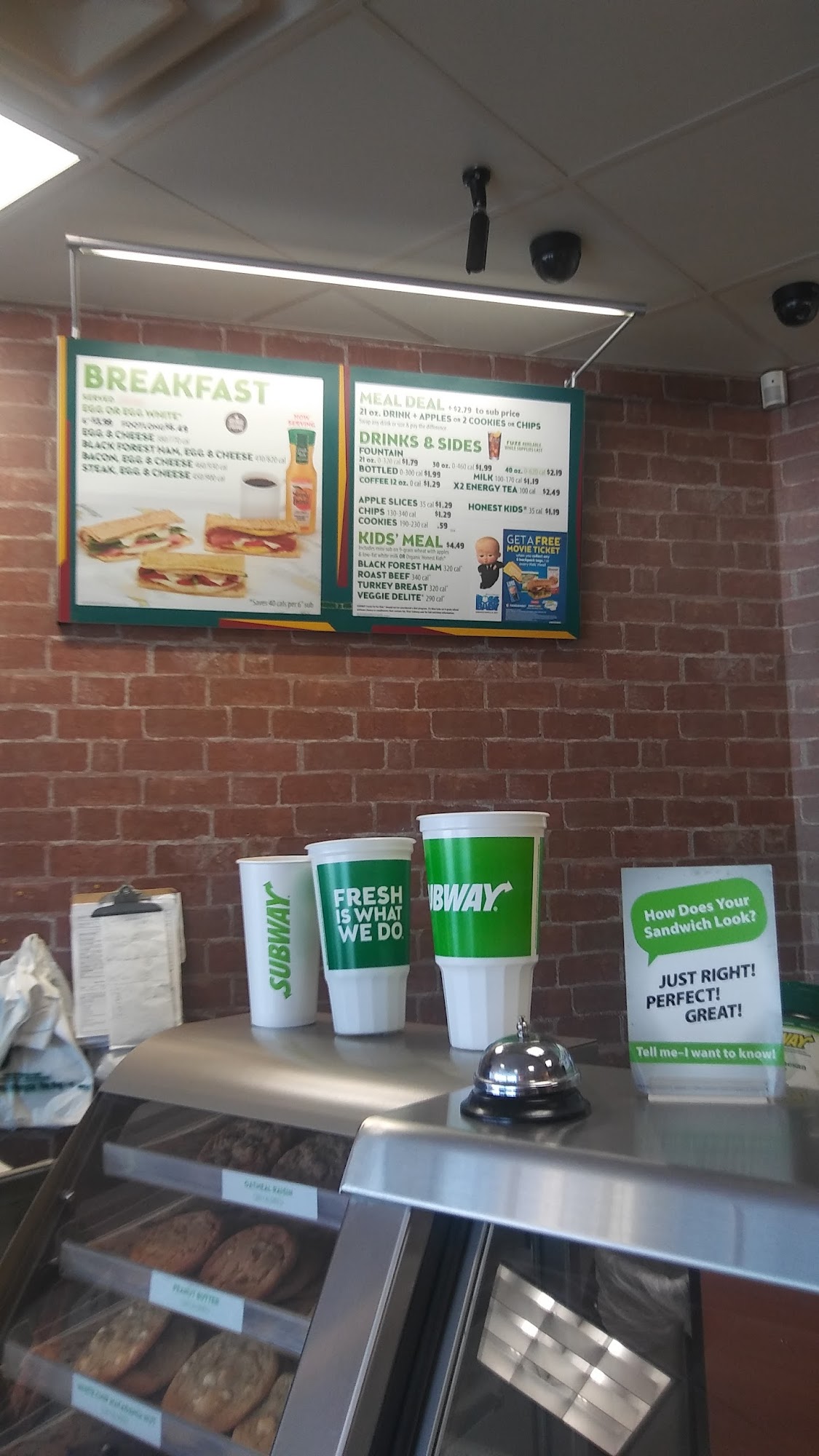 Subway Menu