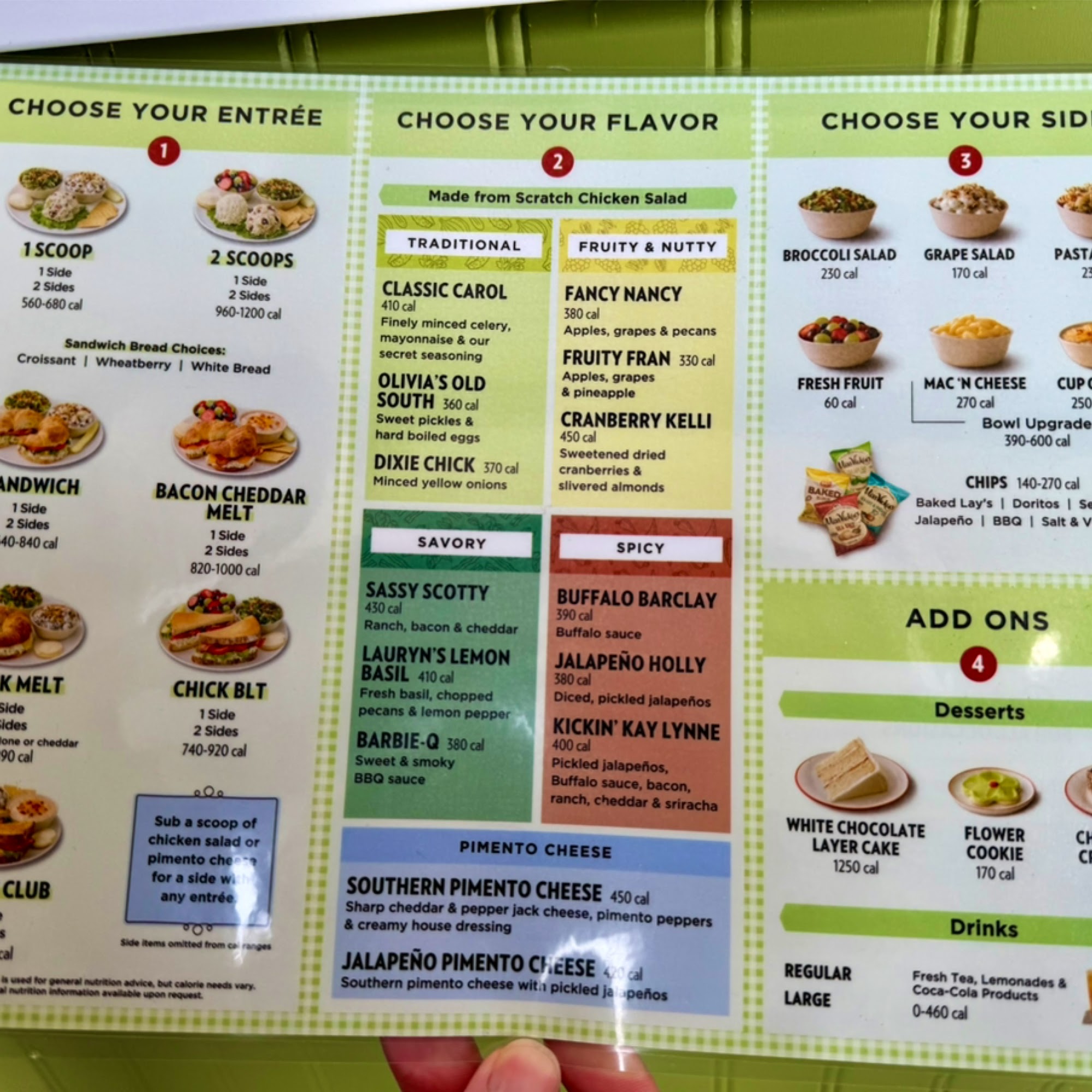 Chicken Salad Chick Menu