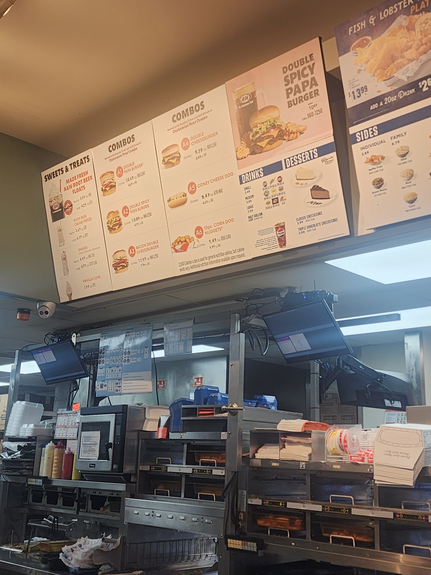 A&W Restaurant Menu