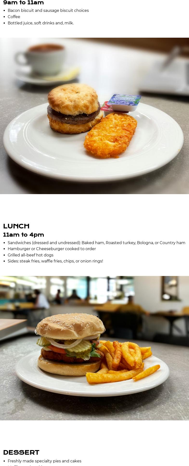 Kentucky Artisan Center Menu