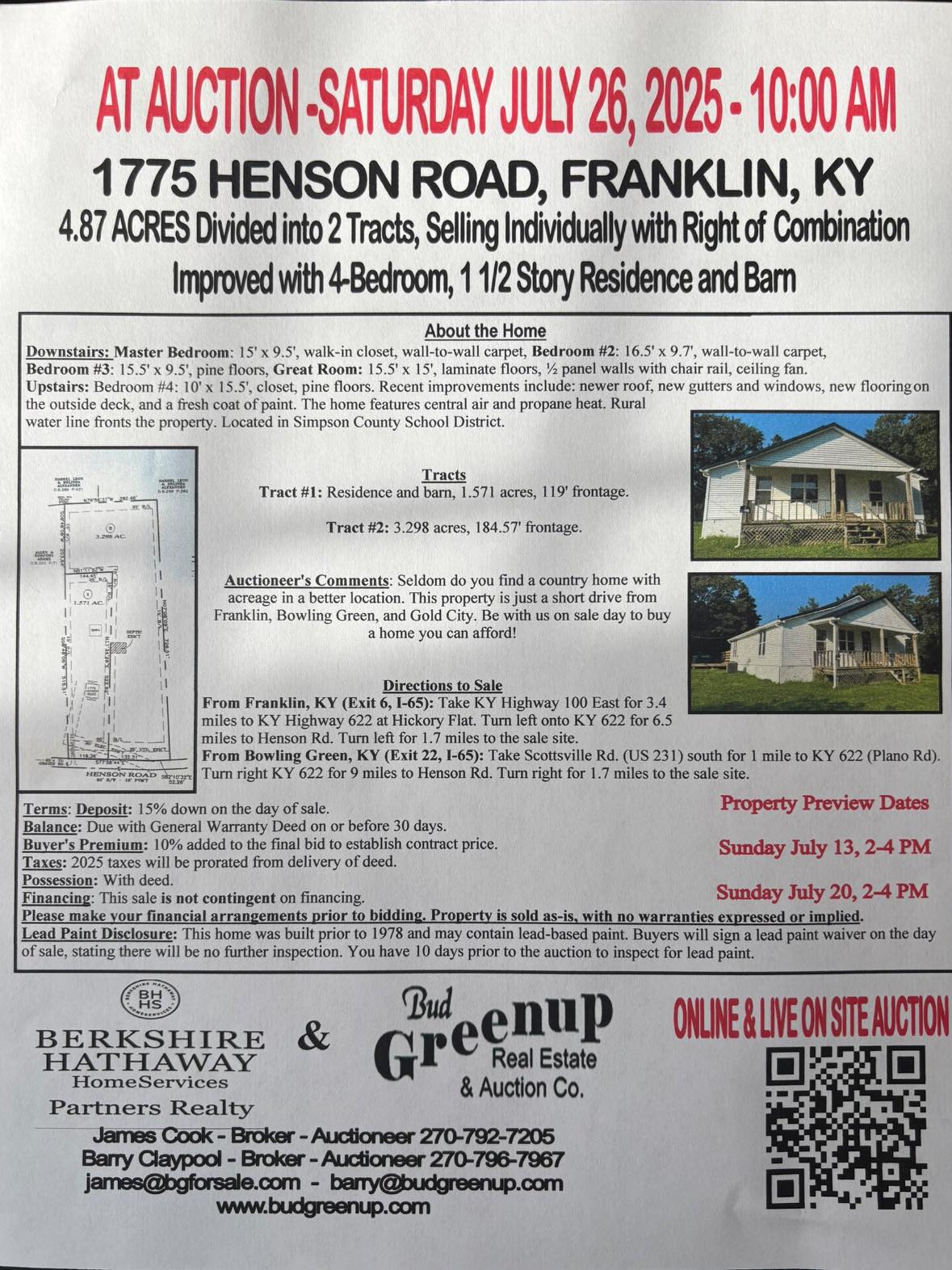 Bud Greenup Real Estate & Auction
