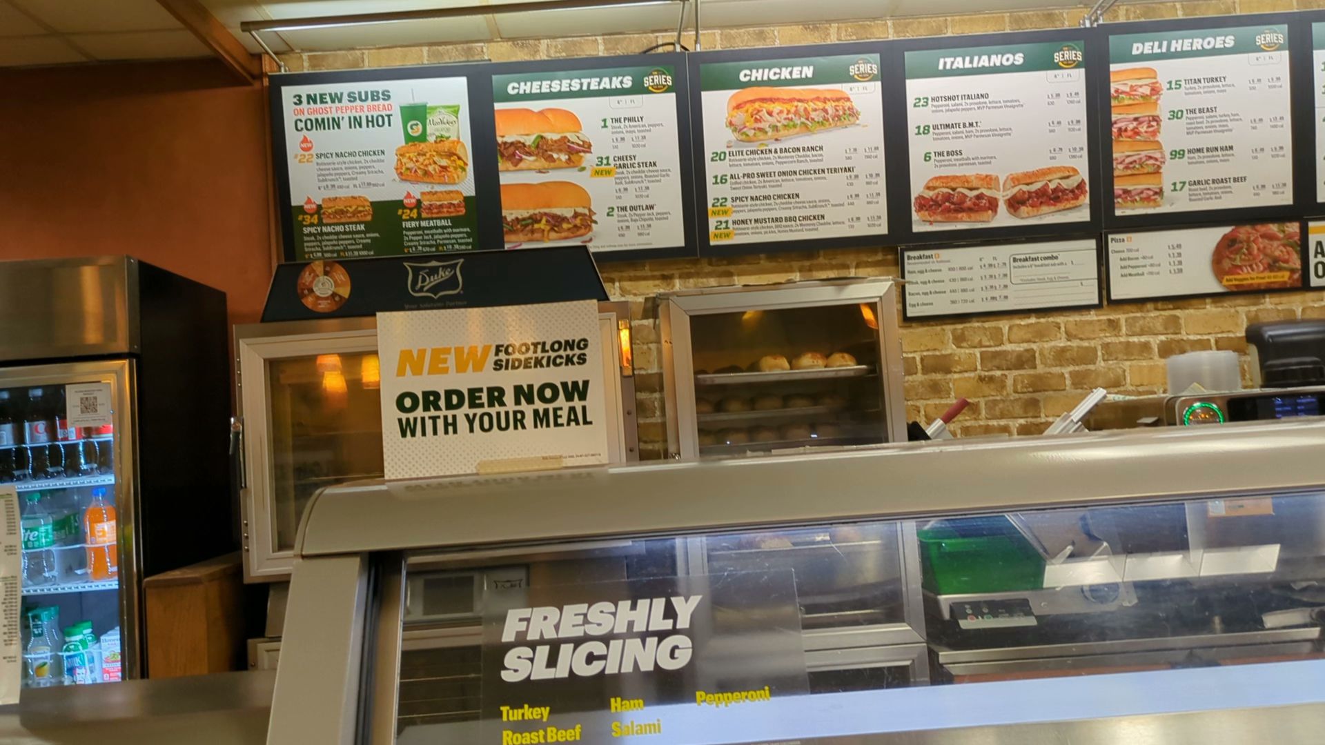 Subway Menu
