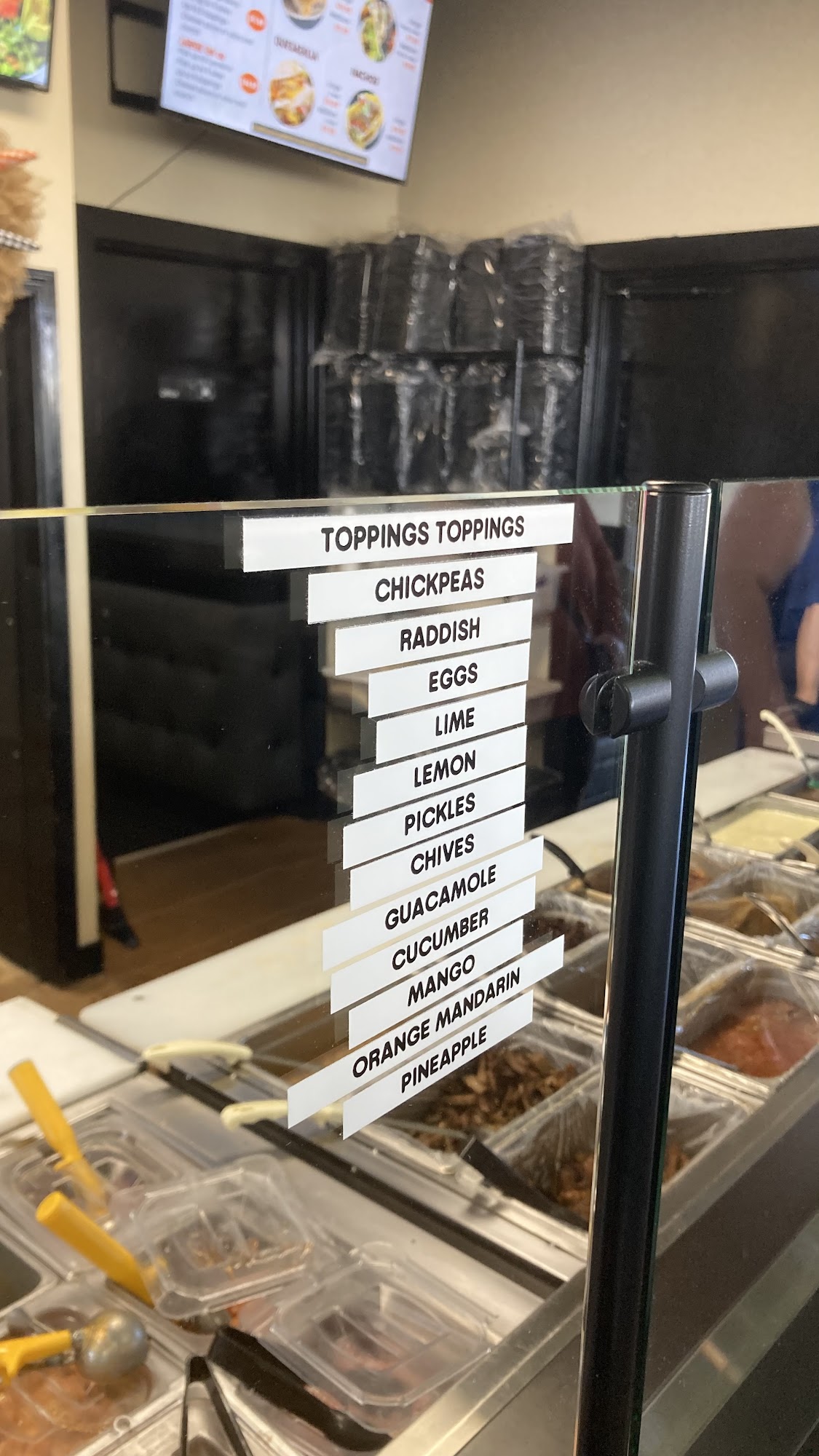 BYO Express Cuisine Menu