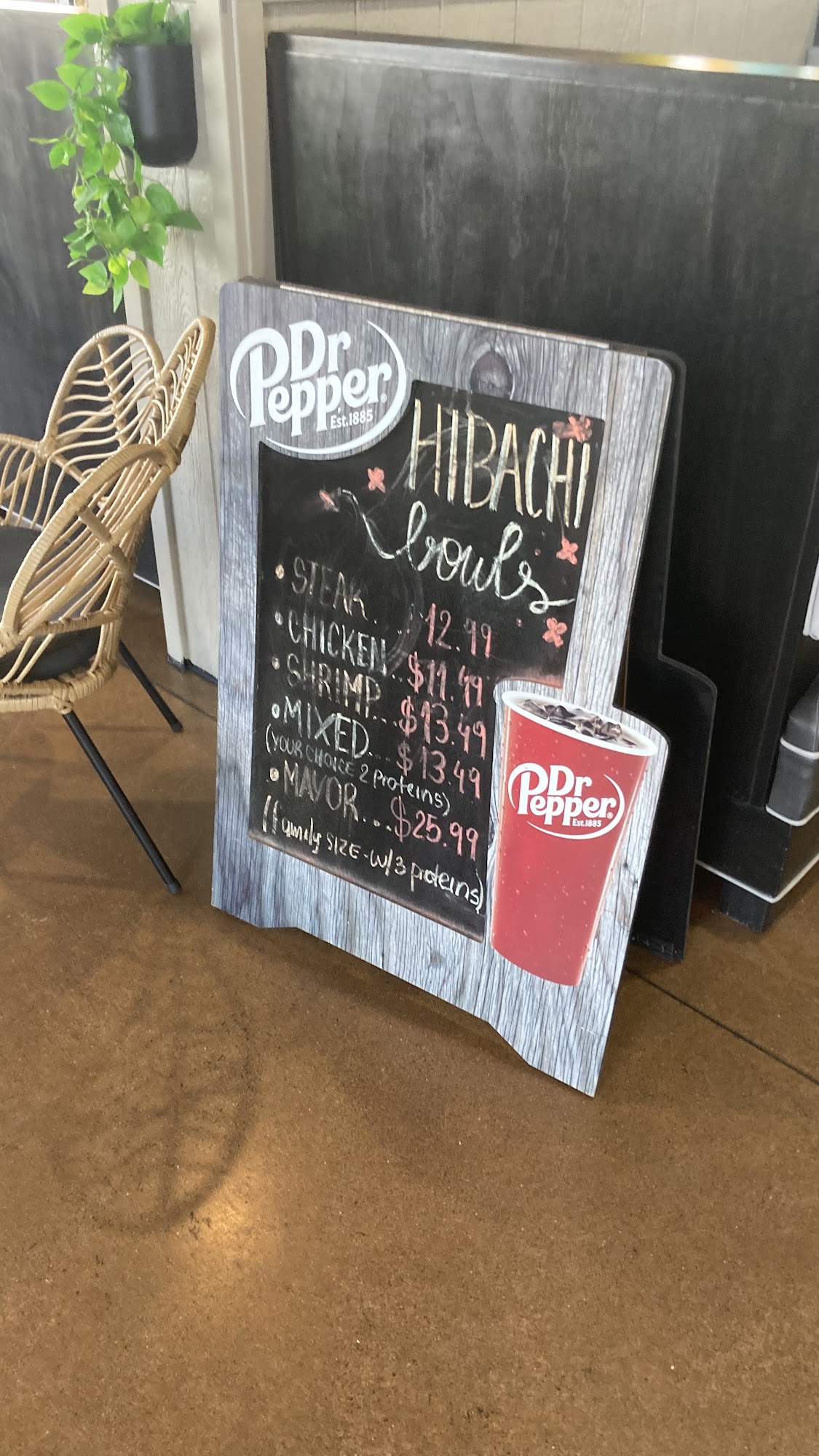 BYO Express Cuisine Menu