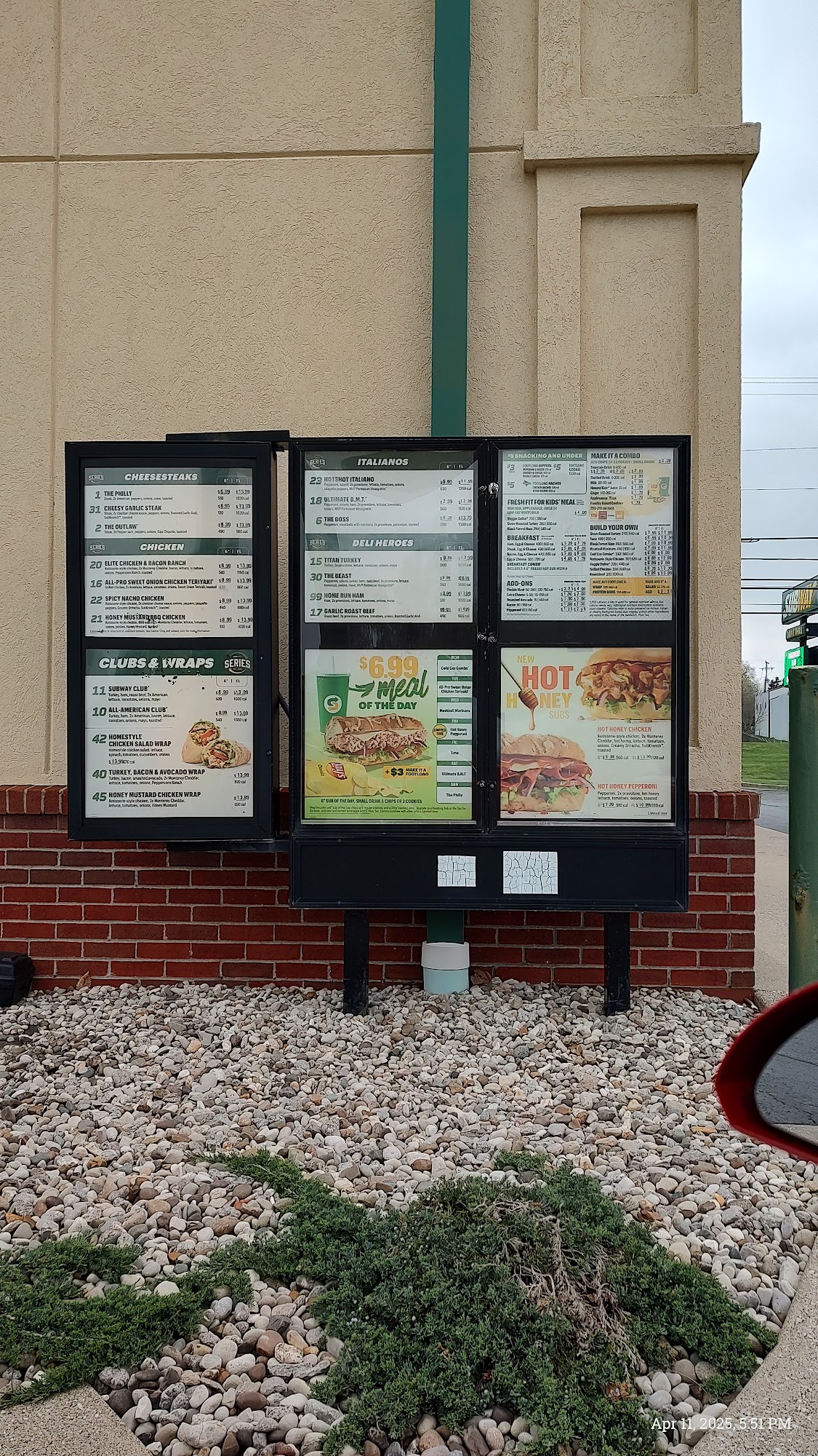 Subway Menu