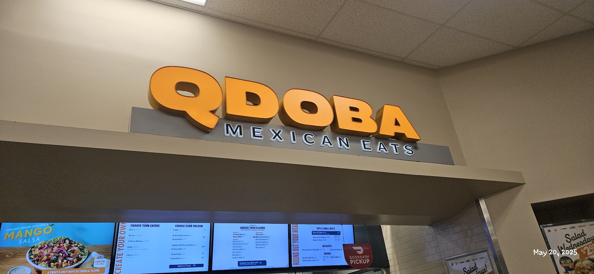 QDOBA Mexican Eats Menu