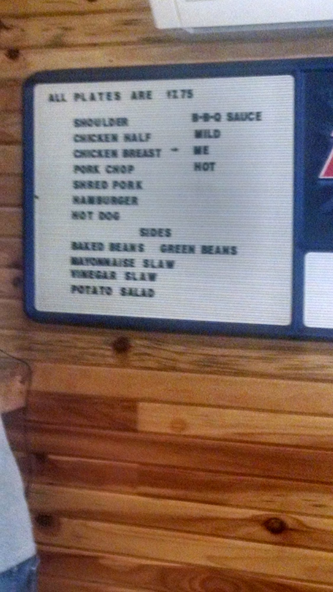 Jaydee's BBQ Menu