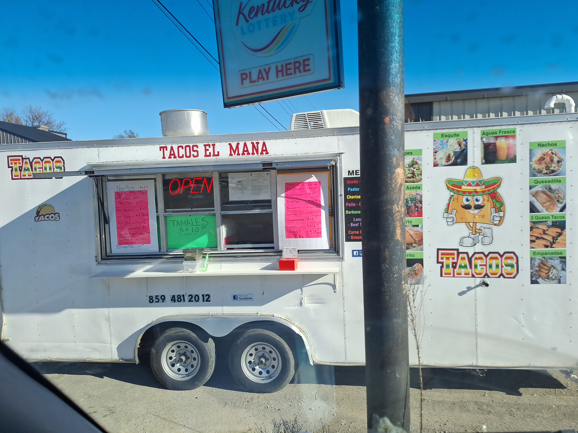 Tacos El Mana Menu