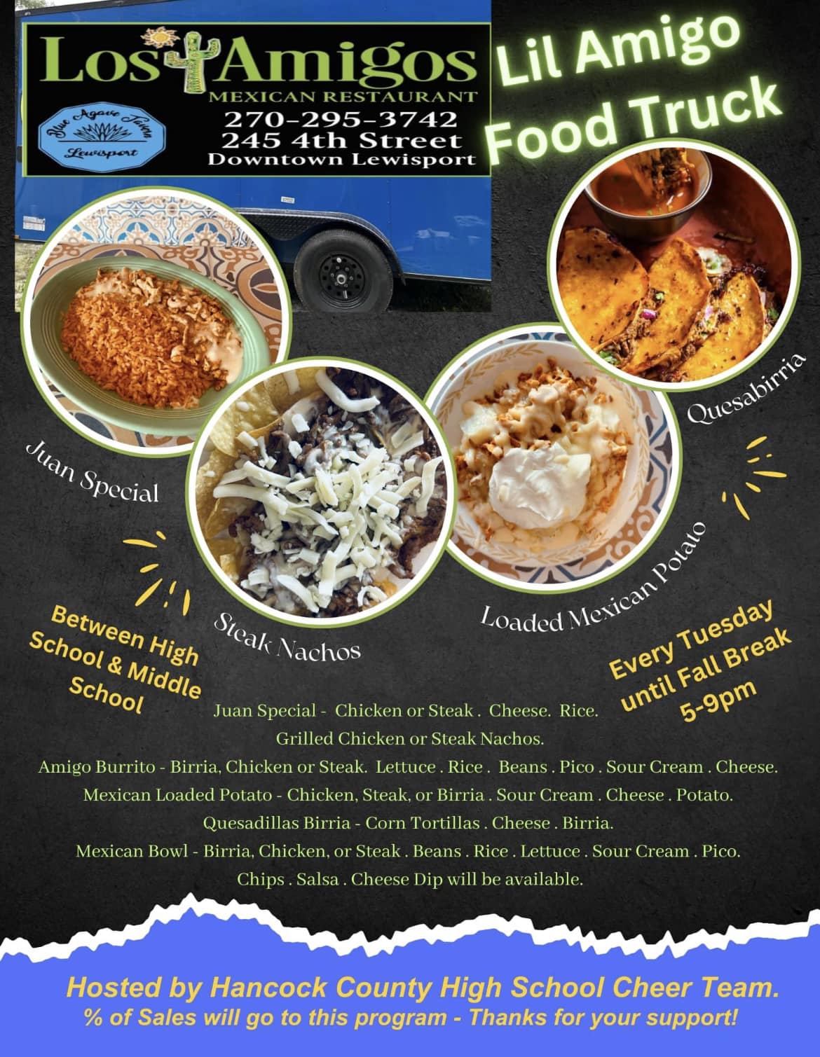 Los Amigos Mexican grill Menu