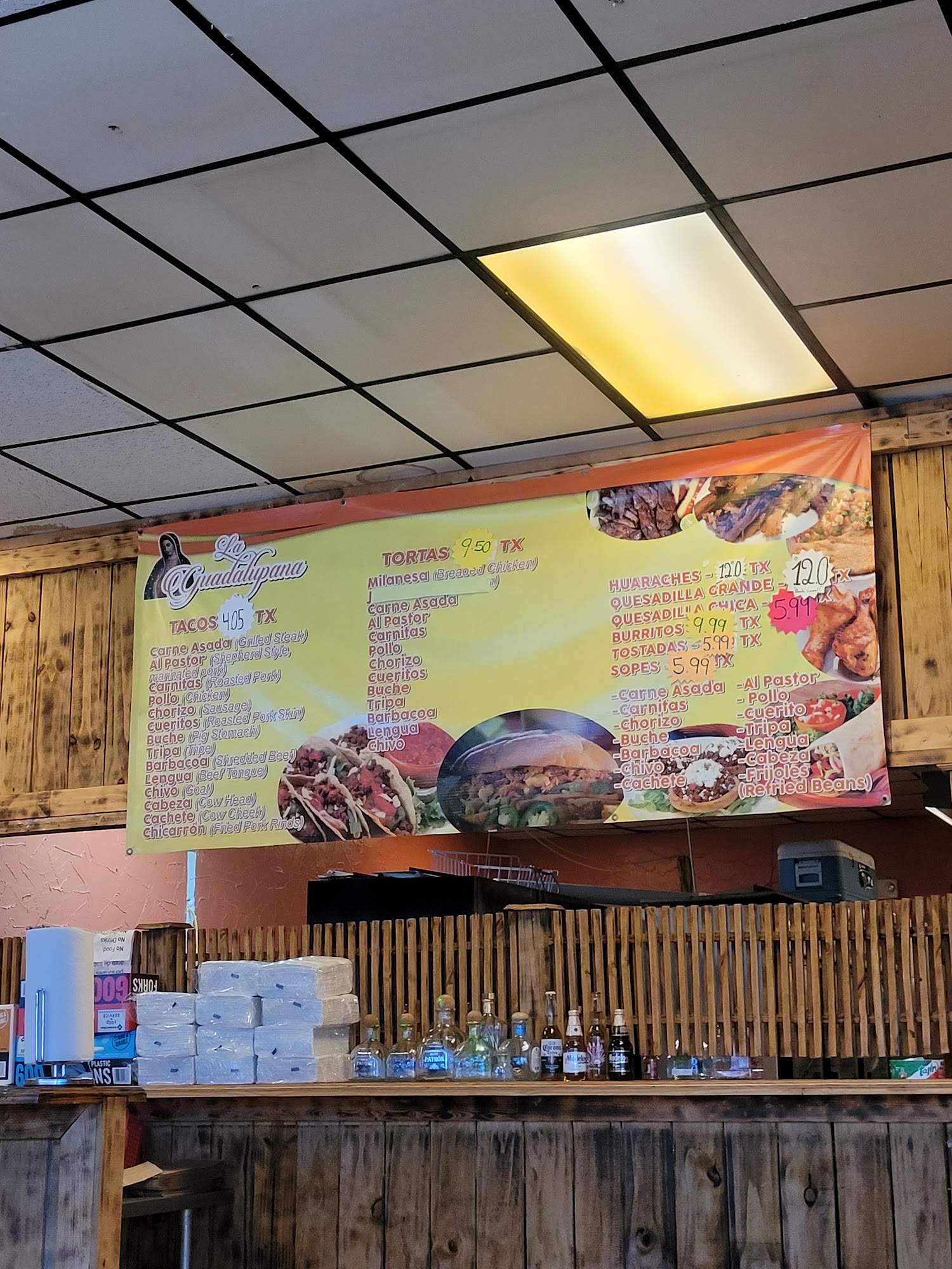 La Guadalupana Menu