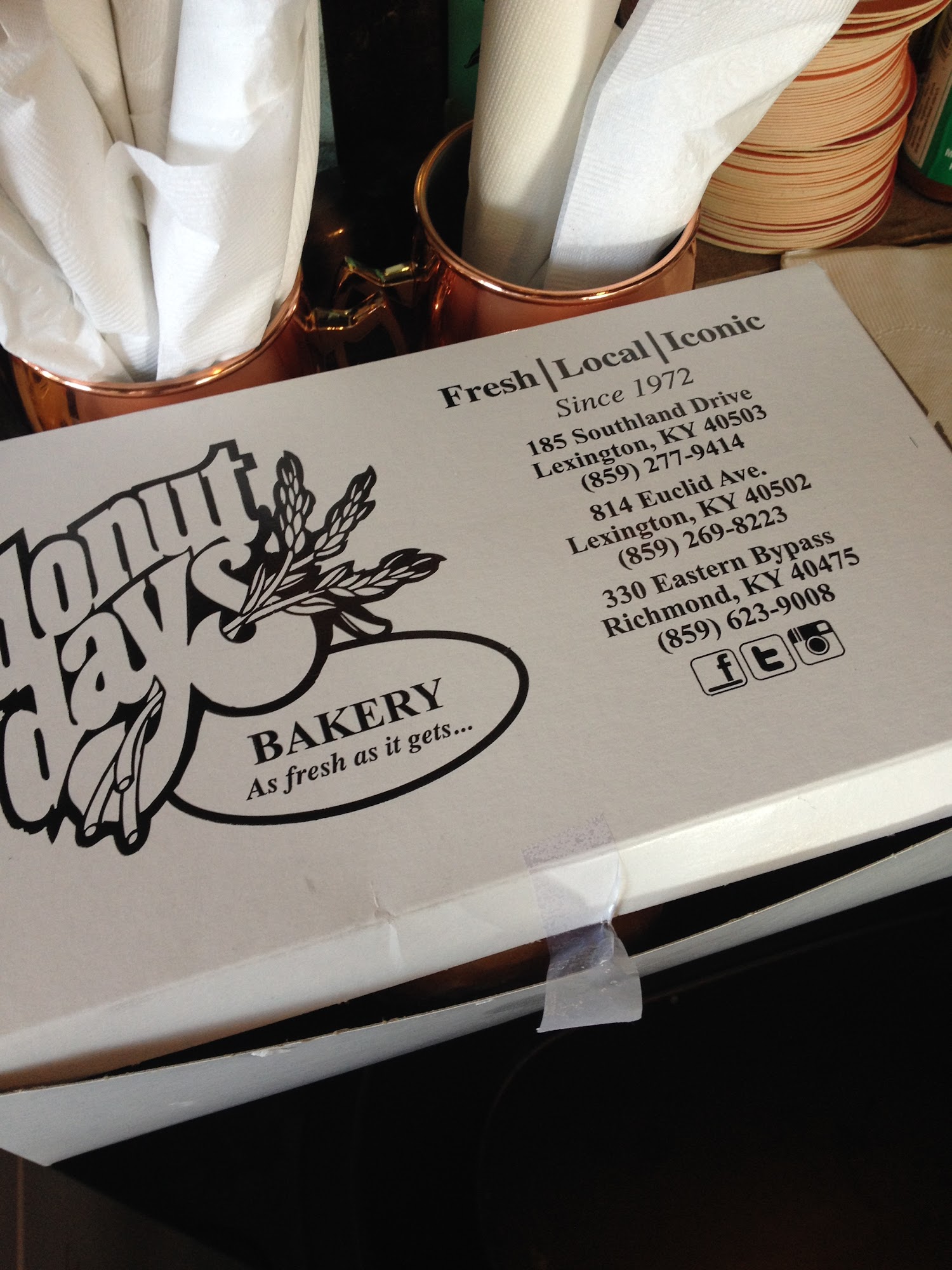 Donut Days Bakery Menu