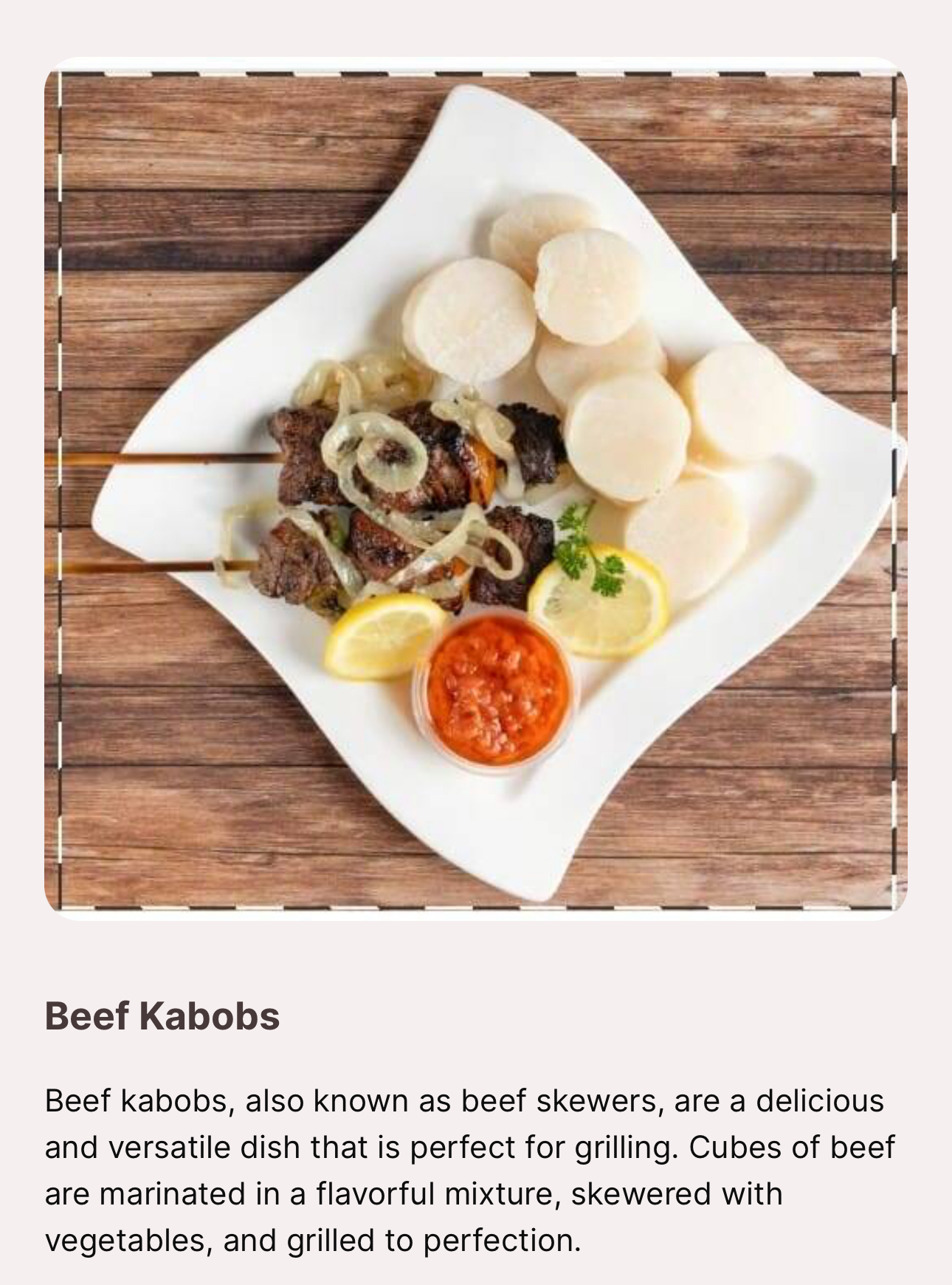 Miss Milolo cuisine Menu