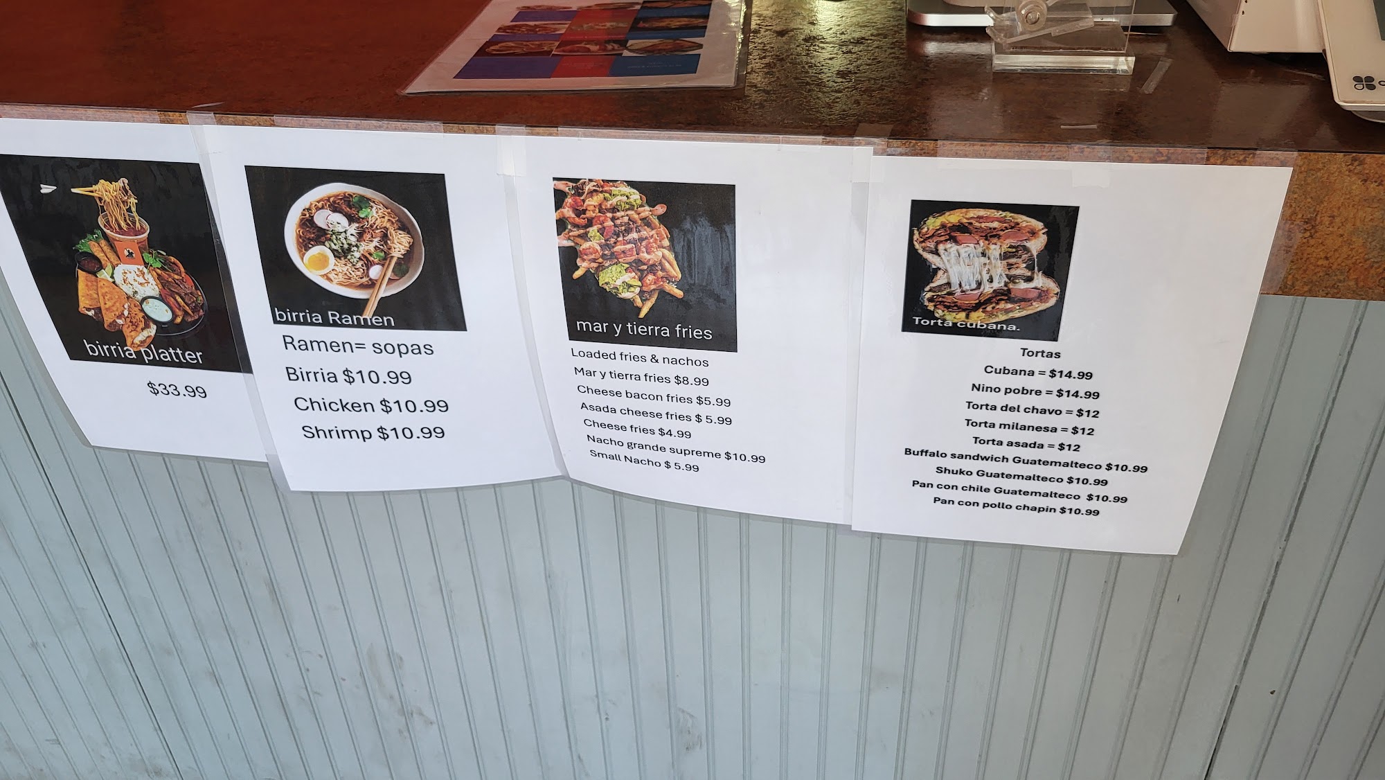 TACO RANCHERO Menu