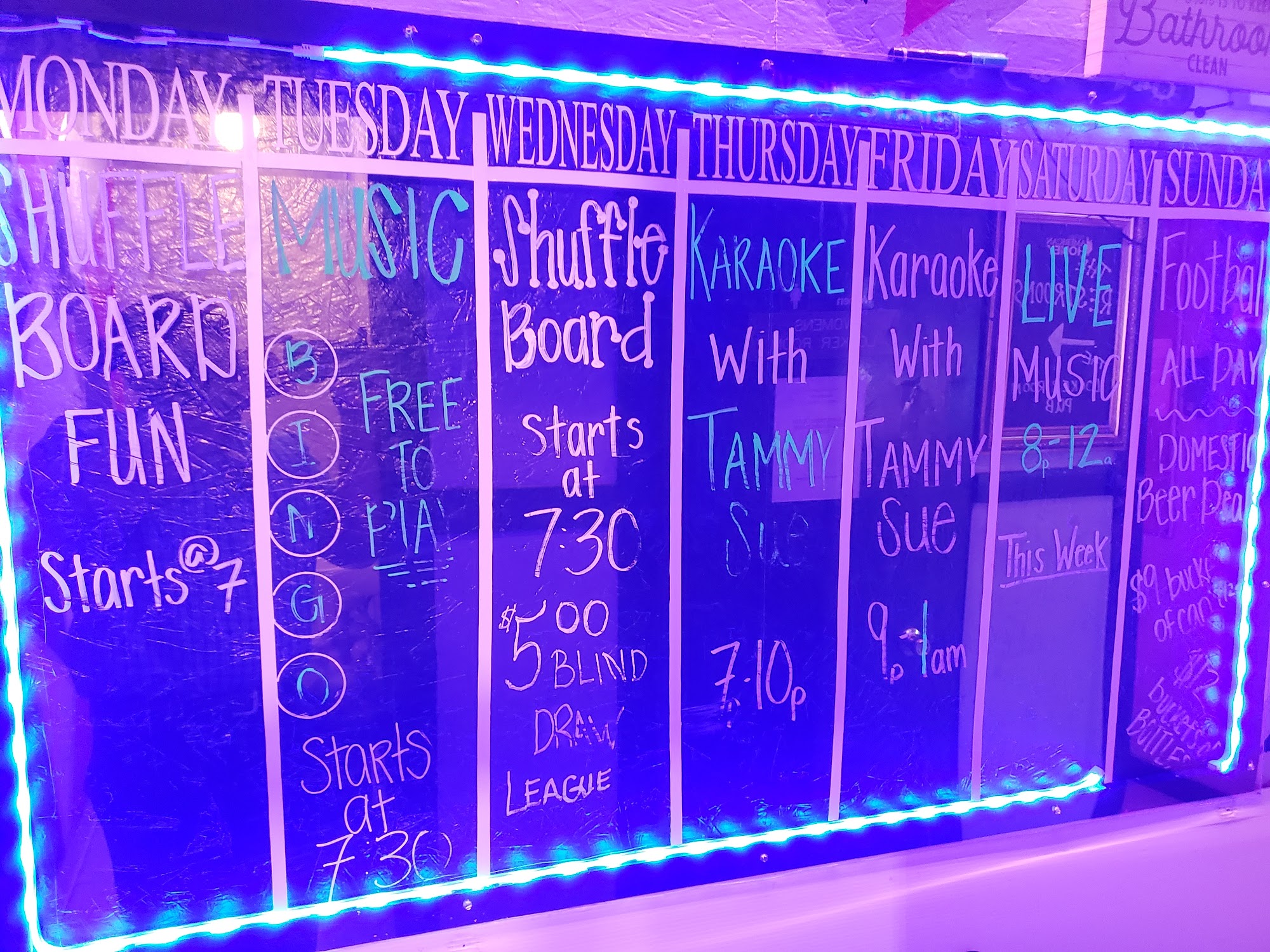 The Locker Room Pub Menu