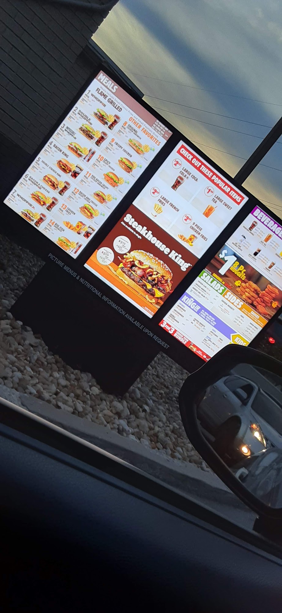 Burger King Menu