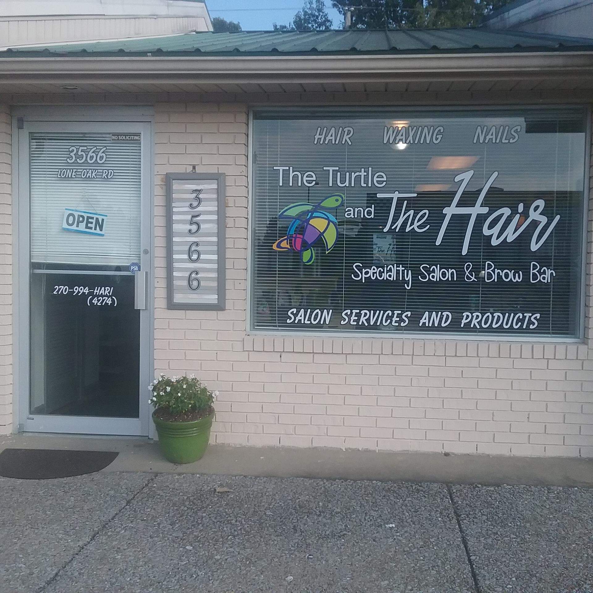 The Turtle and the Hair Specialty Salon and Brow Bar 3566 Lone Oak Rd, Paducah Kentucky 42003