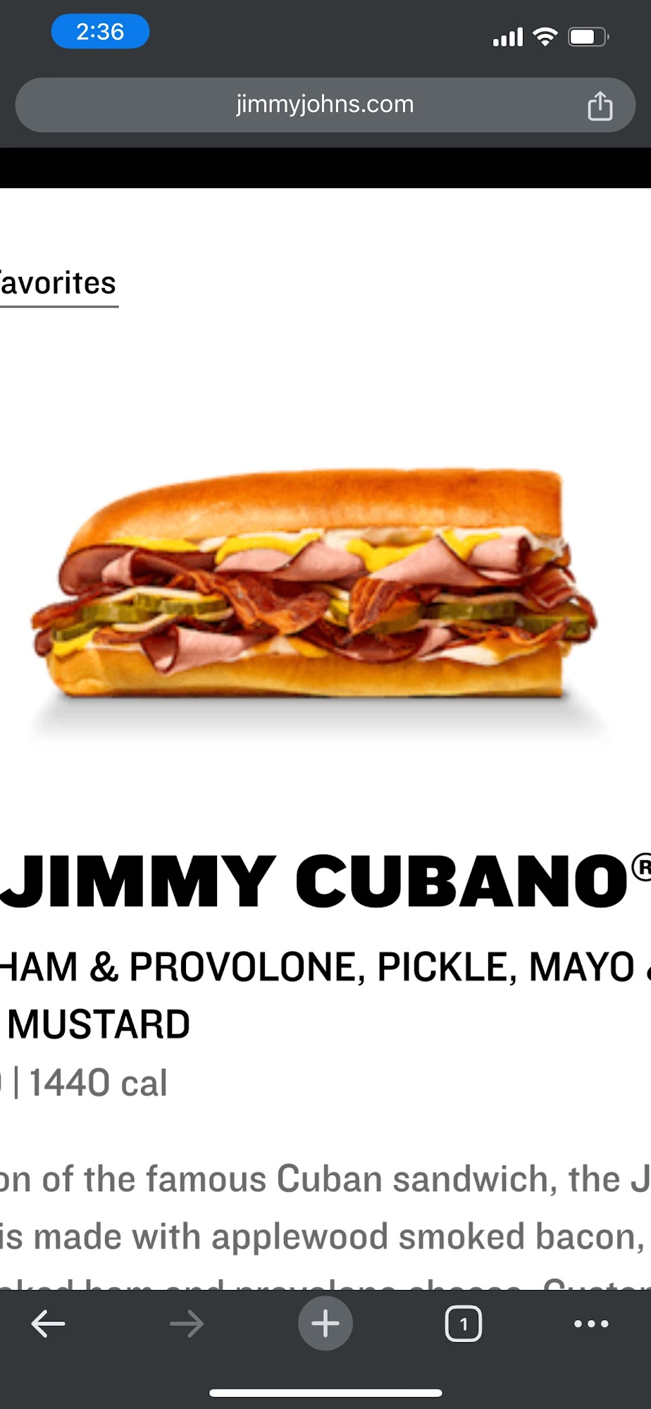 Jimmy John's Menu