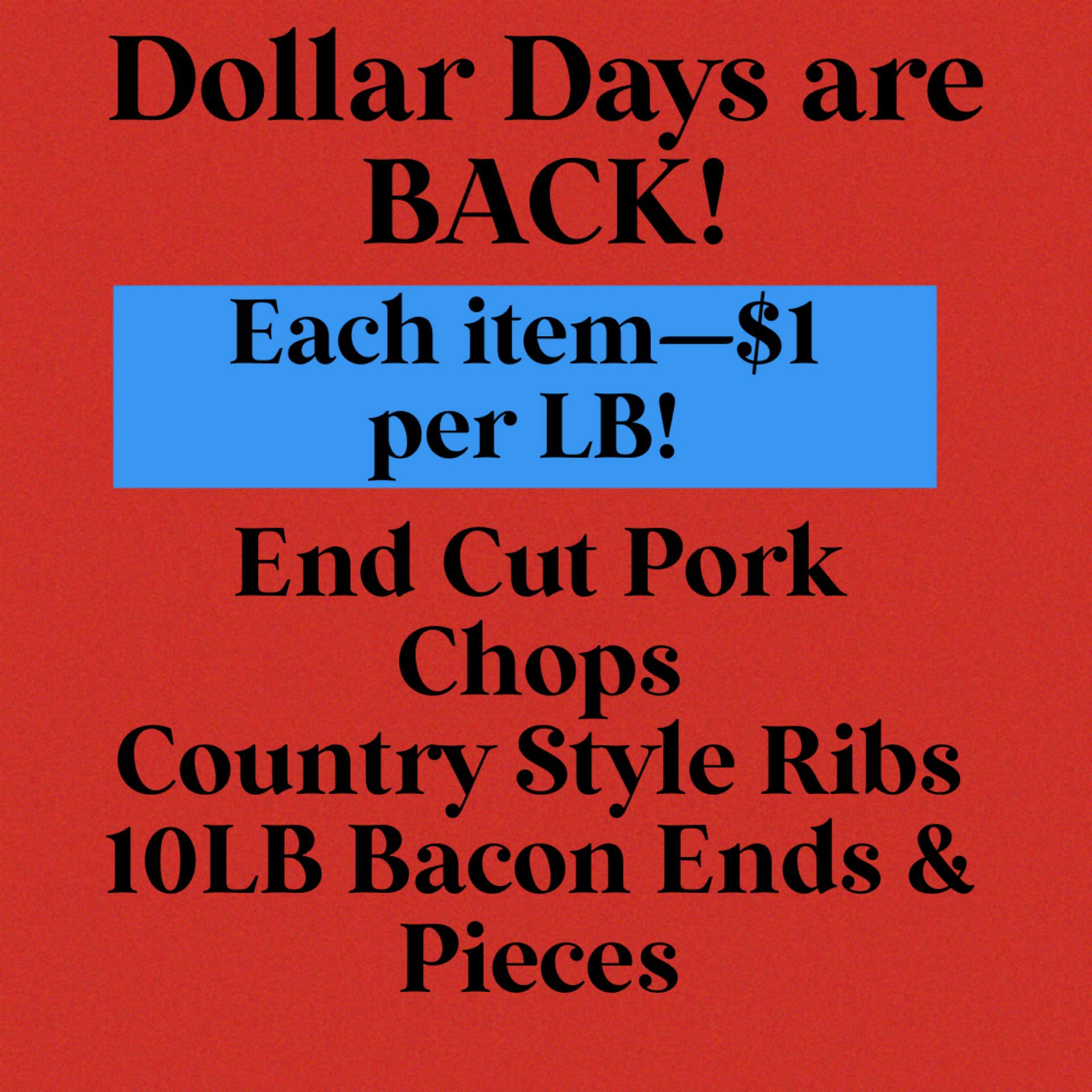 Junction City Produce Menu