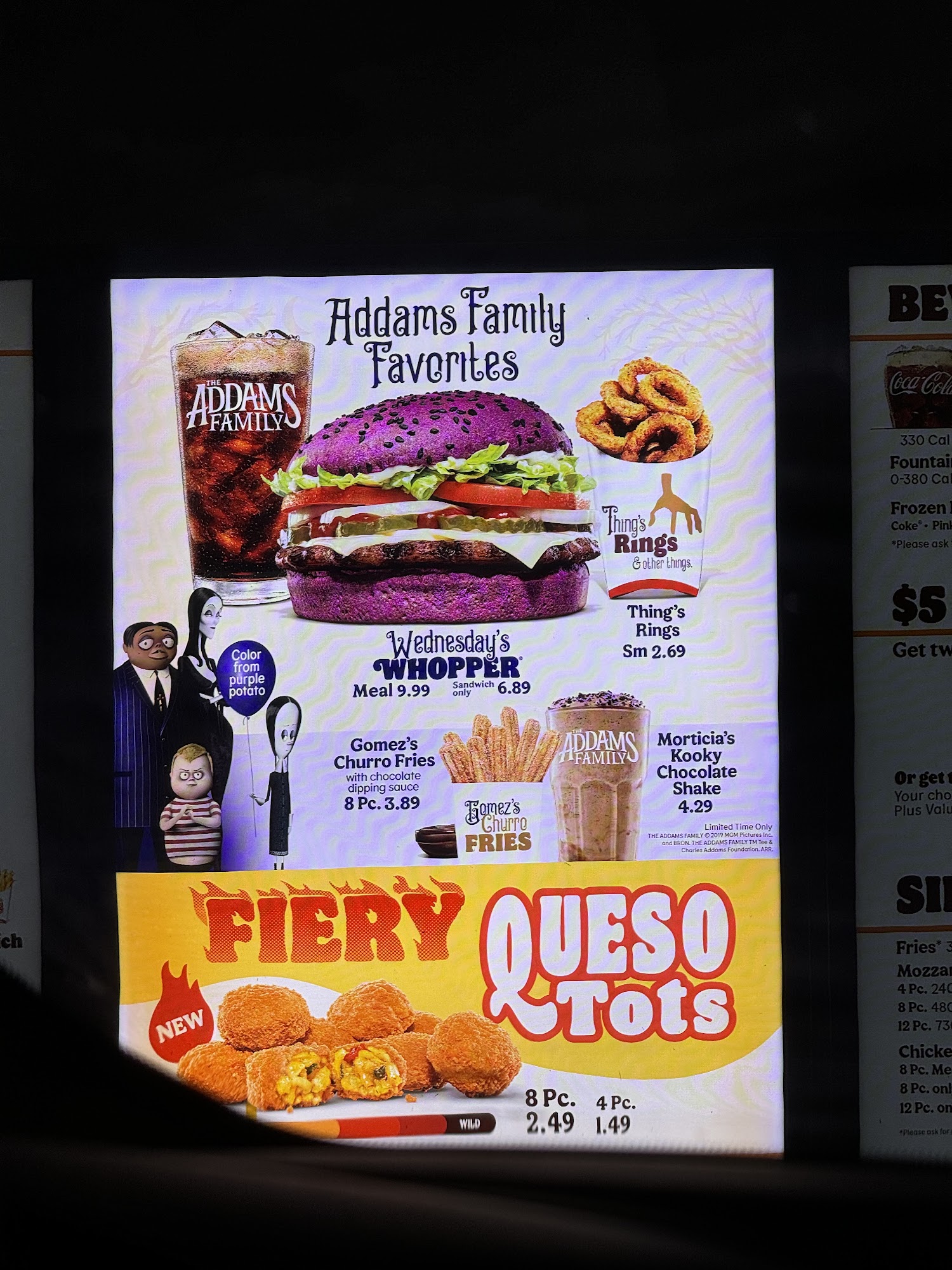 Burger King Menu