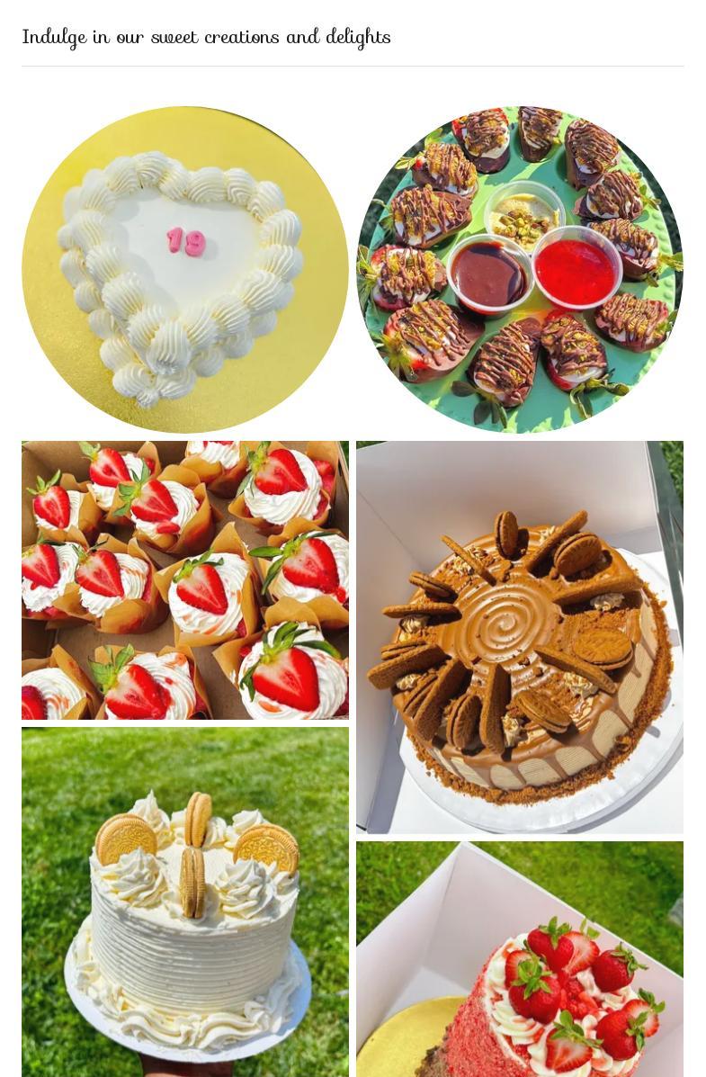 Thee Cake Carpenter Menu