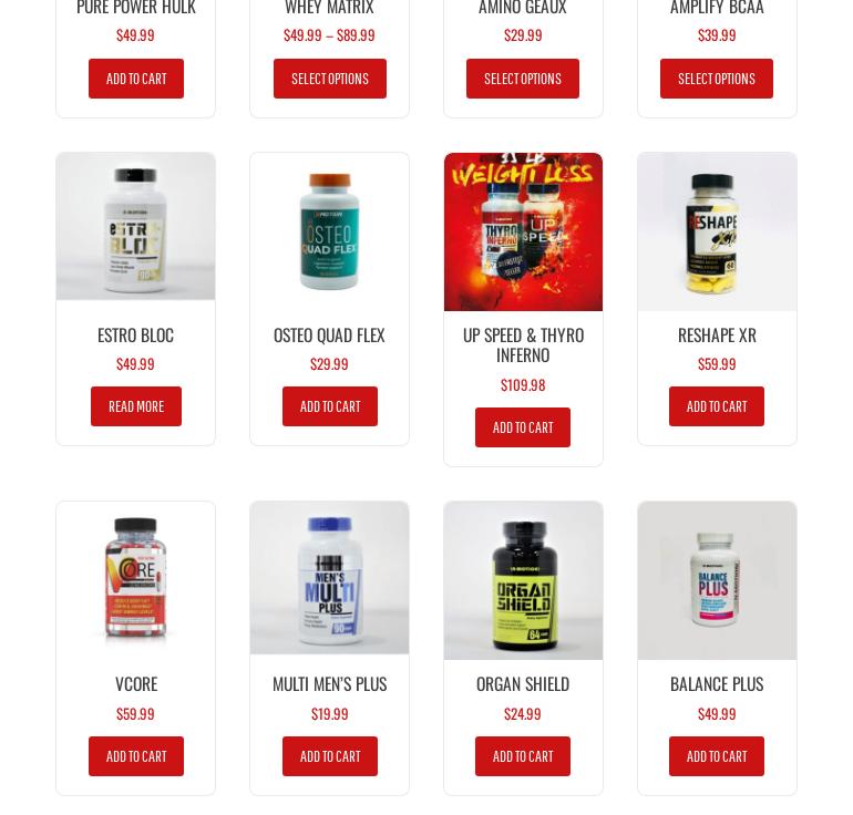 Planet Nutrition Menu