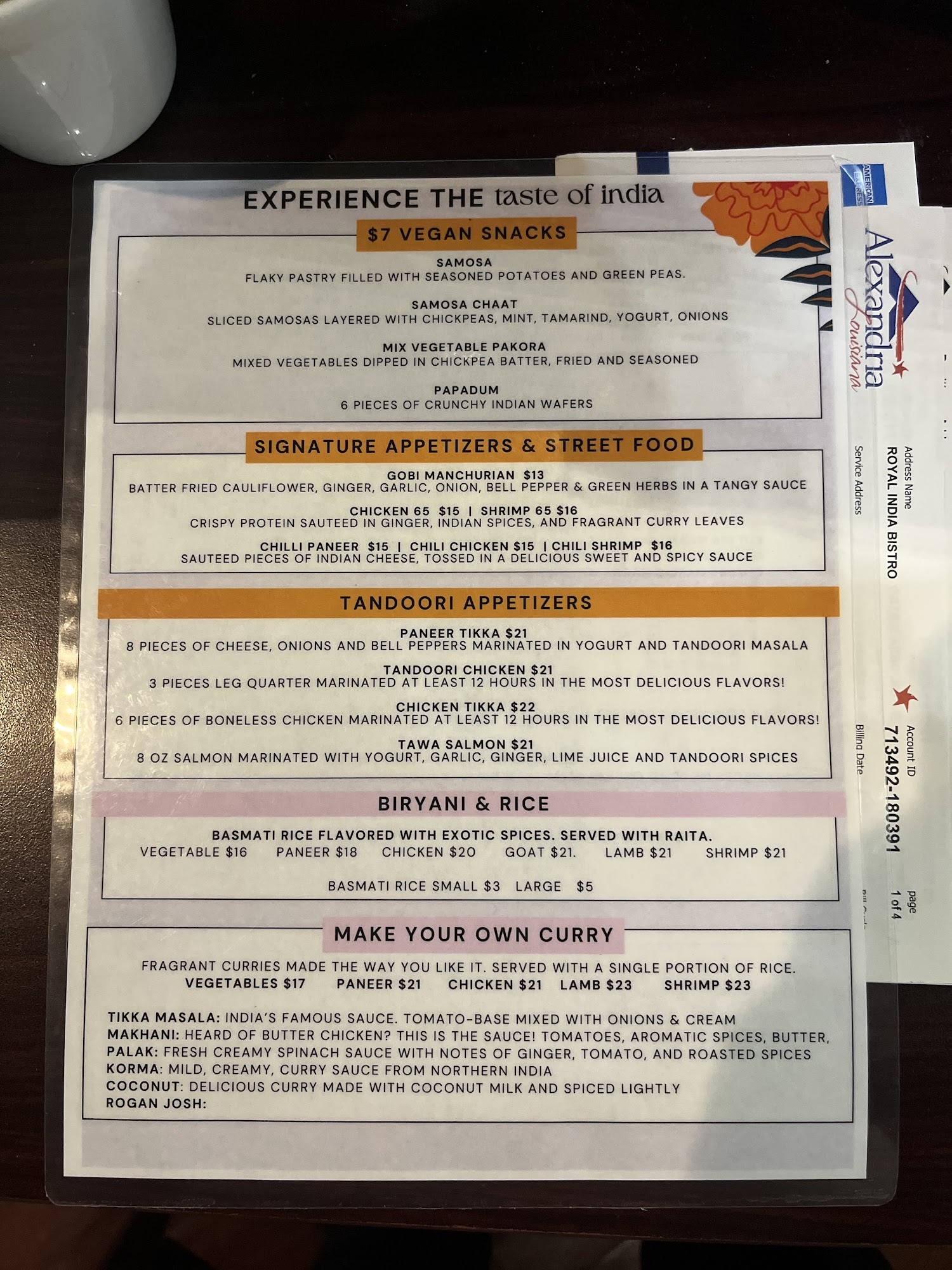 Royal India Bistro Alexandria