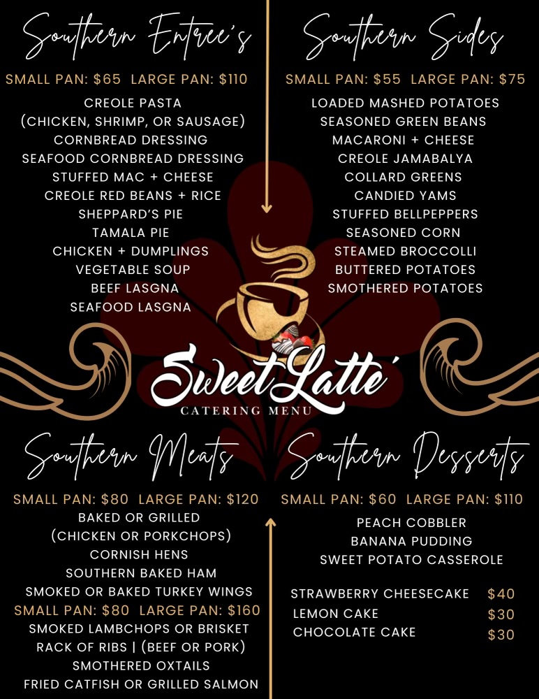 Sweet Latte Treat & Espresso Bar Menu