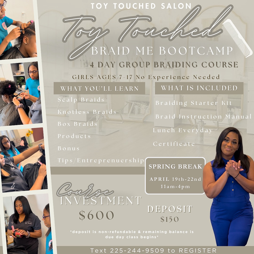 Toy Touched Salon 3851 S Sherwood Forest Blvd Suite #9, Baton Rouge Louisiana 70816