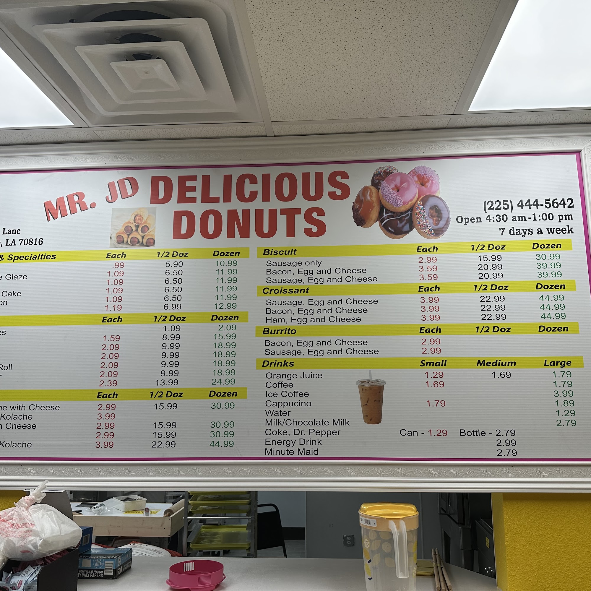 Mr.JD Delicious Donuts 2 Menu
