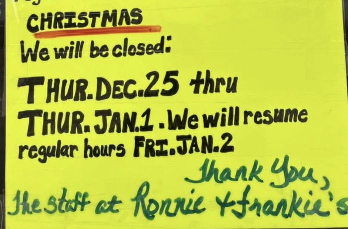 RONNIE AND FRANKIE'S BARBER SHOP