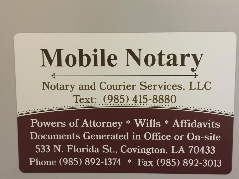 Notary and Courier Services, LLC