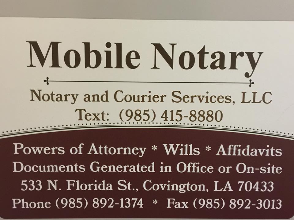 Notary and Courier Services, LLC