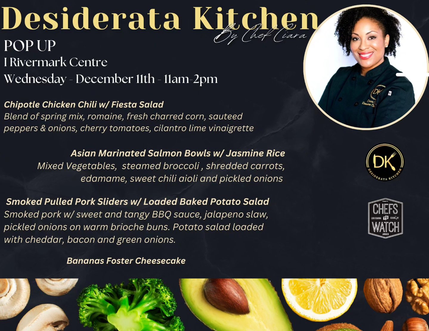 Desiderata Kitchen Menu