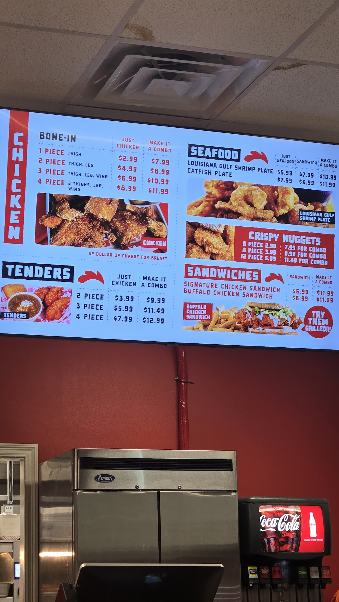 Redbird Fried Chicken Menu