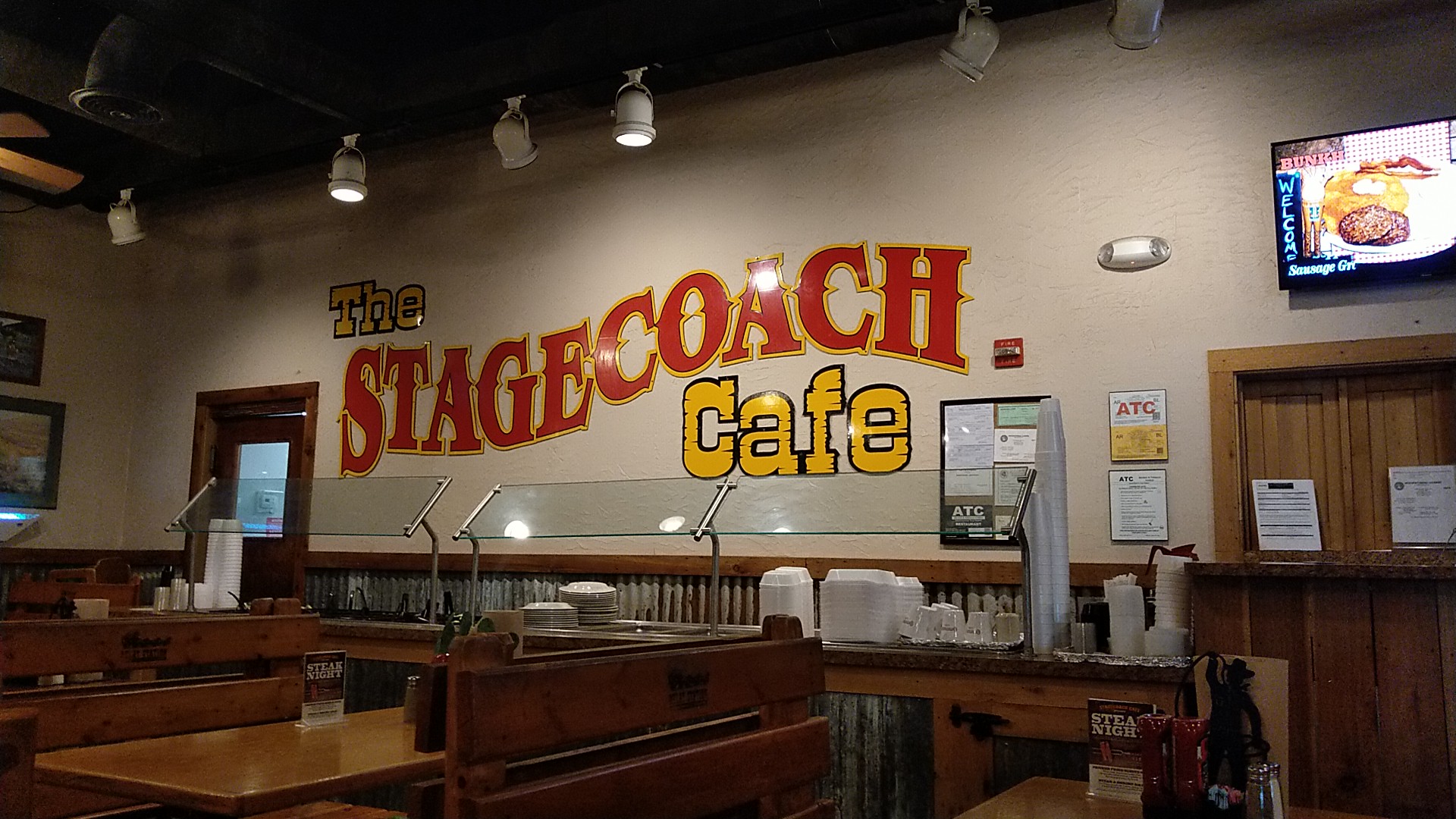 The Stagecoach Cafe Menu