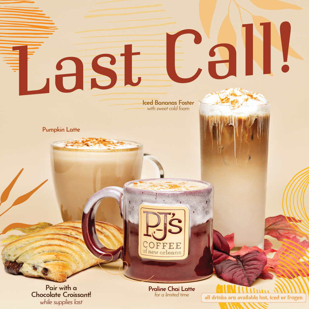 PJ's Coffee Menu