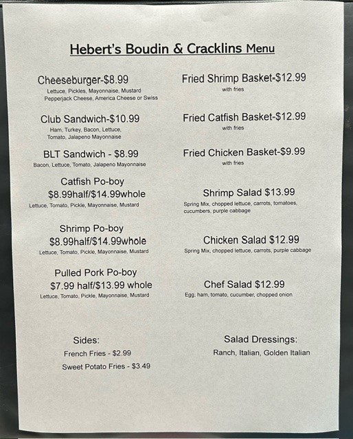 Hebert's Boudin & Cracklins