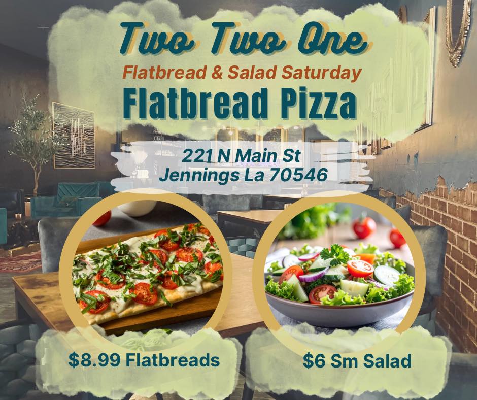 Two Two One Bistro & Bar Menu