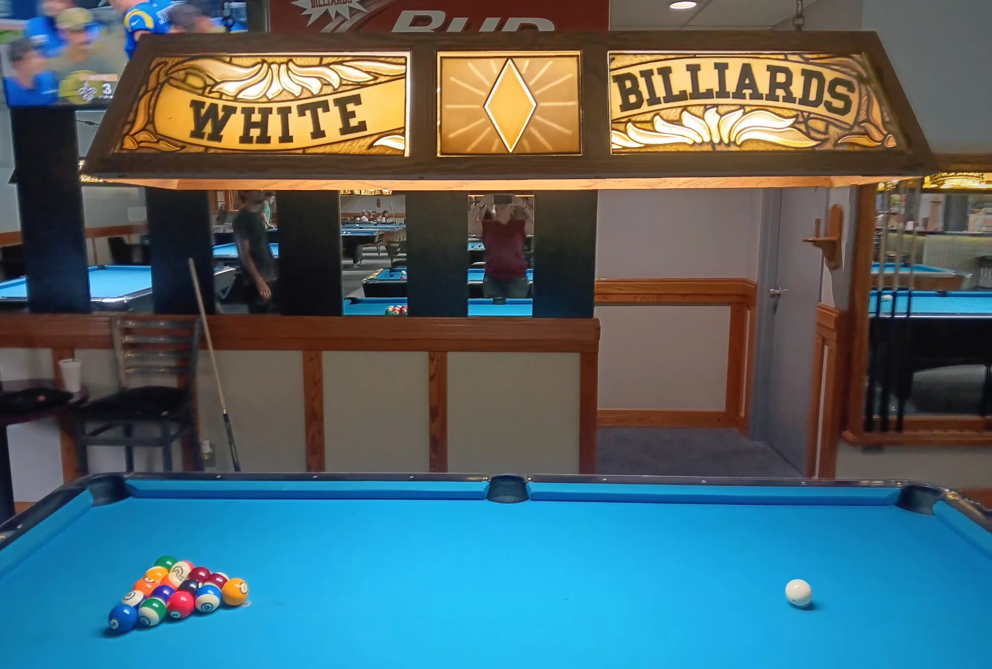 White Diamond Billiards Menu