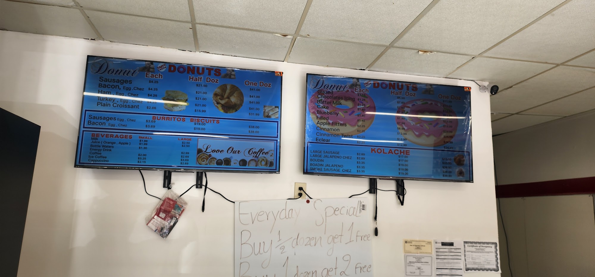 Tasty Cream Donuts , Coffee , Smoothie & More Menu