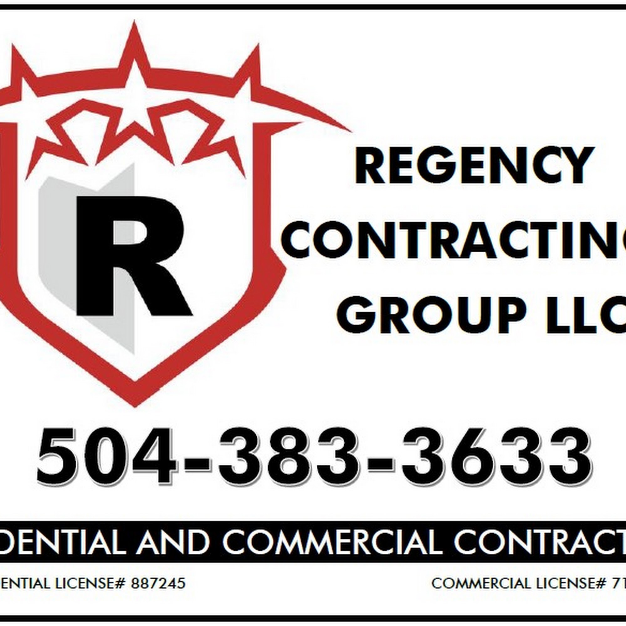 Regency Contracting Group LLC. 114 Sugarhouse Rd, Luling Louisiana 70070